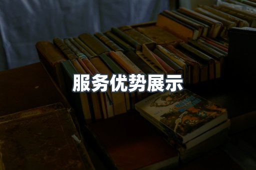 服务优势展示